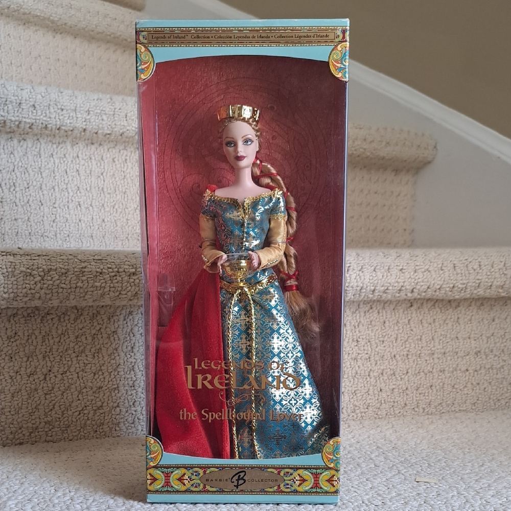 2005 Vintage Barbie Legends Of Ireland The Sprllbound Lover Collector Doll. New!